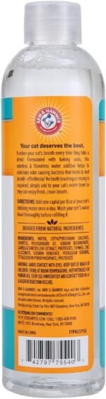Arm & Hammer for Pets Advanced Care Dental Water Additive for Cats | Cat Teeth Cleaning Product for All Cats | Odorless and Flavorless Cat Dental Rinse, 8 Ounces - Image 3