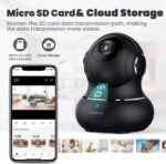 litokam 2K Indoor Security Camera, 360° Cameras for Home Security Indoor with Motion Detection, Pet Cam with Phone App, Baby Monitor-Night Vision - Image 6