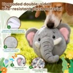Interactive Dog Toys, Self Moving Dog Toy to Keep Them Busy, Electronic Vibrating Dogs Toy/Squeaky Bouncing Ball for Small Medium Large Dogs with Jumping Music Talking Silent Mode (Elephant) - Image 5