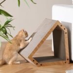 FUKUMARU Cat Scratcher House, Cozy Cardboard Design, Safe and Secure for Kittens, Eco-Friendly, 16.14 in Bevelled Surface, Maximum Load Capacity 22 Lbs - Image 5