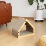 FUKUMARU Cat Scratcher House, Cozy Cardboard Design, Safe and Secure for Kittens, Eco-Friendly, 16.14 in Bevelled Surface, Maximum Load Capacity 22 Lbs - Image 7