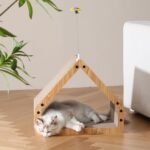 FUKUMARU Cat Scratcher House, Cozy Cardboard Design, Safe and Secure for Kittens, Eco-Friendly, 16.14 in Bevelled Surface, Maximum Load Capacity 22 Lbs - Image 8