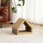 FUKUMARU Cat Scratcher House, Cozy Cardboard Design, Safe and Secure for Kittens, Eco-Friendly, 16.14 in Bevelled Surface, Maximum Load Capacity 22 Lbs - Image 9