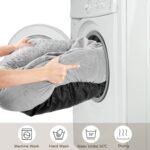 JOEJOY Dog Beds for Small Medium Dogs, Cozy Cuddler Luxury Puppy Pet Bed with Blanket Attached, Donut Round Calming Anti-Anxiety Dog Burrow Cave Bed - Anti-Slip Bottom and Machine Washable 26 inch - Image 7