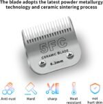 3 Pack 5FC Detachable Pet Dog Grooming Ceramic Blades,Compatible with Andis,Oster A5,Wahl KM-10 Series,Size 5FC Blade 1/4-Inch 6.3MM Cut Length - Image 3