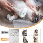 Cat Steam Brush 3 in 1 Pet Hair Grooming Brush with Steam and Release Button for Indoor Cats Pets Dogs Hair Removal Shedding - Image 3