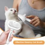 Cat Steam Brush 3 in 1 Pet Hair Grooming Brush with Steam and Release Button for Indoor Cats Pets Dogs Hair Removal Shedding - Image 6