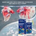 Aquarium Water Test Kit 9-in-1, Aquarium Ammonia Test Strips for Fish Tanks and Ponds, 150 Strips Testing pH Total Alkalinity Hardness Chlorine Nitrite Sulfate Copper Iron for Fresh and Salt Water - Image 3