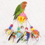 Bird Toys for Parrots and Conures, Colorful Chew Sneakers, Bell Balls, Acrylic Pacifiers, Durable Toys for Small and Medium Birds, Hanging Bird Cage - Image 4