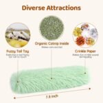 Potaroma Cat Toys Pillows, 3 Pack, Soft and Durable Crinkle Sound with Catnip Inside, Interactive Indoor Kitten Kicker, Promotes Kitty Exercise - Image 3