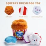Nocciola Popcorn Squeaky & Plush Dog Toys | Hide & Seek, Interactive, Crinkle Toys for Small & Medium Dogs - Image 4