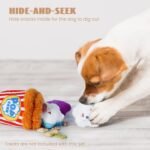 Nocciola Popcorn Squeaky & Plush Dog Toys | Hide & Seek, Interactive, Crinkle Toys for Small & Medium Dogs - Image 6
