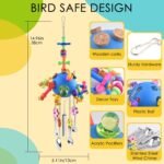 KATUMO Bird Toys, Parrot Pull Spoons Colorful Acrylic Stick Toys Bird Chew Toys for Amazon Parrot, African Grey, Conure, Caique, Quaker, Small Cockatoo, Mini Macaw, Eclectus and Similar Birds - Image 3