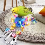 KATUMO Bird Toys, Parrot Pull Spoons Colorful Acrylic Stick Toys Bird Chew Toys for Amazon Parrot, African Grey, Conure, Caique, Quaker, Small Cockatoo, Mini Macaw, Eclectus and Similar Birds - Image 5