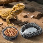 TRUVIC 2 Pack Reptile Feeding Dish Set, Reptile Water Dish Food Bowls for Bearded Dragon Tank Accessories, Resin Terrarium Bowls for Leopard Gecko, Lizard, Chameleon, Hermit Crab, Tortoise, Frog - Image 3