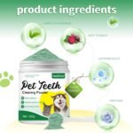 Dog Teeth Cleaning Powder, Natural Dental Powder for Dogs Teeth, Helps Reduce Bad Breath, Dog Oral Care for Plaque & Tartar, Easy to Use Daily Doggie Dental Supplement(100g) - Image 4
