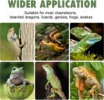 Chameleon Feeder Box with Suction Cups, Acrylic Feeding Bowl for Bearded Dragon, Wall-Mounted Insect Feeder for Lizard, Iguana, Gecko, Frog - Image 4