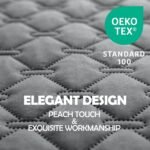 gogobunny 3X Stronger Waterproof Pet Blanket, Scratch Proof Furniture Protector for Dogs Cats, Reversible Cover 30x70 Inch, Dark Grey/Light Grey - Image 5