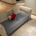 gogobunny 3X Stronger Waterproof Pet Blanket, Scratch Proof Furniture Protector for Dogs Cats, Reversible Cover 30x70 Inch, Dark Grey/Light Grey - Image 6