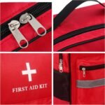 Pet First Aid Backpack Empty with Portable Bag for Pet First Aid Kits, Home Outdoor Travel Camping Emergency Supplies Storage (Red,White) - Image 4