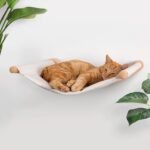 7 Ruby Road Cat Hammock Wall Mounted for Large and Indoor Cats or Kitty, Cute Bed Perch Shelf for Sleeping, Climbing and Lounging, Modern Shelves and Perches, Wooden Mount Cat Wall Furniture & Beds - Image 2