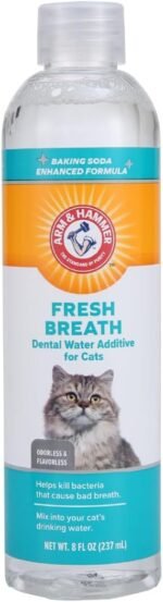 Arm & Hammer for Pets Advanced Care Dental Water Additive for Cats | Cat Teeth Cleaning Product for All Cats | Odorless and Flavorless Cat Dental Rinse, 8 Ounces - Image 2