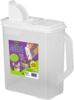 Buddeez 6-Quart Dispenser for Pet Food and Bird Seed, White, Large (01206W-BAG) - Image 2