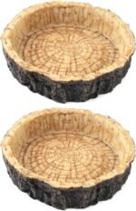 CalPalmy 2 Pack Reptile Water and Food Bowls, Novelty Food Bowl for Lizards, Young Bearded Dragons, Small Snakes and More - Made from BPA-Free Plastic - Image 2