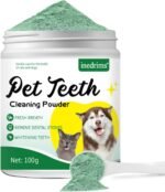 Dog Teeth Cleaning Powder, Natural Dental Powder for Dogs Teeth, Helps Reduce Bad Breath, Dog Oral Care for Plaque & Tartar, Easy to Use Daily Doggie Dental Supplement(100g) - Image 2