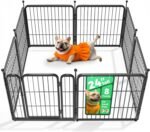 FXW Rollick Unleashed Dog Playpen for Indoor, Yard, RV Camping, 24 inch 8 Panels for Small and Puppy Dogs, Black│Patented - Image 2
