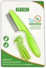 Home Tick Removal Tool for Dogs, Cats and Humans | Ultra-Safe Tick Remover | Removes Entire Head & Body | Pain-Free Ticks Remover | Tick Control Products | Pack of 3 + Flea Comb for Pets. - Image 2