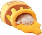 Honey Pot Cat Bed - Comfortable Memory Foam Pet Furniture with Removable Cushion - Stylish and Washable Cat Bed for Small Cats and Breeds - Image 2