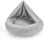 JOEJOY Dog Beds for Small Medium Dogs, Cozy Cuddler Luxury Puppy Pet Bed with Blanket Attached, Donut Round Calming Anti-Anxiety Dog Burrow Cave Bed - Anti-Slip Bottom and Machine Washable 26 inch - Image 2