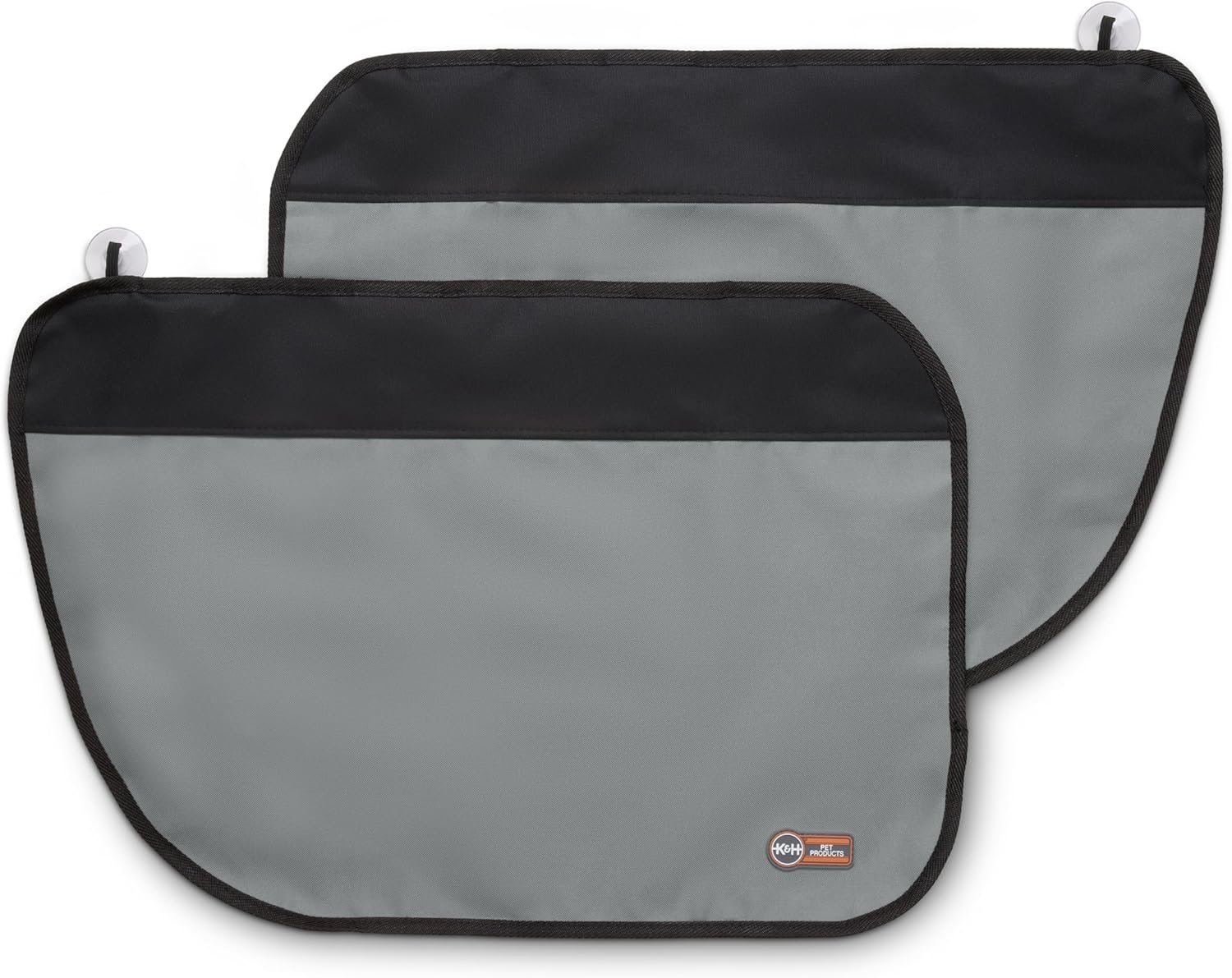 K&H Pet Products Car Door Protector for Dogs, 2 Pack Waterproof Interior Pet Car Door Protector from Dog Scratching, Stay Put Cover Design, Fits Most Vehicles, Washable - 27 x 19in Gray - Image 2