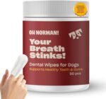 OH NORMAN! Dog Dental Wipes - Vet-Approved Pet Dental Finger Wipes for Oral Hygiene & Fresh Breath - Alternative to Finger Toothbrush for Dogs - No Fuss Dog Cleaning Supplies for Daily Use - 50 pcs - Image 2