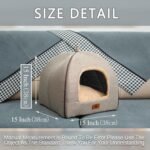 WINDRACING Cat Bed for Indoor Cats - Cat Cave Beds Cat House Cat Tent with Removable Washable Cushioned Pillow, Soft Kitten beds,Cat Beds & Furniture, for Small and Medium Pet Bed - Image 2