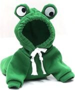 Warm Dog Winter Clothes Cute Fruit Dog Coat Hoodies Fleece Pet Dogs Costume Jacket for French Bulldog Chihuahua Ropa para Perro(Green,XS) - Image 2