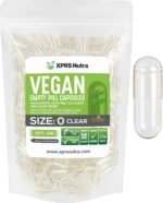 XPRS Nutra Size 0 Empty Capsules - 100 Clear Count Empty Vegan Capsules - Vegetarian Pill - DIY Vegetable Capsule Filling -Veggie Pills for Do-It-Yourself Supplements - Image 2