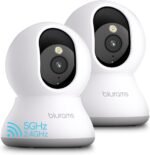 blurams 5G Cameras for Home Security, 2K Pet Camera with Phone App, 360° PTZ Indoor Camera w/Dual-Band WiFi6, Free Human/Motion/Sound Detection, 2-Way Talk, Night Vision, Compatible with Alexa, 2Pack - Image 2
