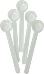 1 Teaspoon (1/3 Tablespoon | 5 mL) Long Handle Plastic Measuring Spoon for Coffee, Protein Powder, Pet Food, Spices, Grains, Dry Goods – Food-Grade BPA-Free (Pack of 5) - Image 2