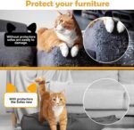 Cat Scratch Protector Self-Adhesive Single Side Furniture Protectors from Cats Scratch Cat Couch Scratch Protector Transparent - Image 4
