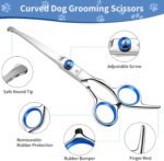 dog Grooming Scissors Kits with Safety Round Tips, Heavy Duty Stainless Steel Pet Shears - Image 3