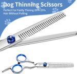 dog Grooming Scissors Kits with Safety Round Tips, Heavy Duty Stainless Steel Pet Shears - Image 4