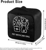 First Aid Kit Bag Pet Paw Cute Dog Print Empty Medic Bag for Pet Friendly Households and Outdoor Adventures Featuring Wear Resistant Material Breathable Construction Easy Access - Image 7