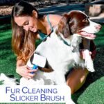 6 In 1 Premium Dog Brush Set - Dog Grooming Brushes - Ball Pin & Bristle Brush, Curved Blade Dematting Comb, Slicker Brush, Deshedding Edge Comb, Detangling Pet Comb - Image 8