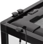 REPTI ZOO Amphibian Habitat Tank 10 Gallon, Full Vision Glass Reptile Terrarium 12" x 12" x 18", Vertical Reptile Tank with Deep Base & Top Screen Ventilation - Image 5