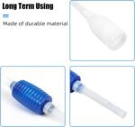 AQUANEAT Aquarium Vacuum Siphon, Hand Pump Fish Tank Water Changer, with Fish Net Algae Scraper 5 in 1 Cleaning Set - Image 3