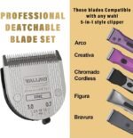3 Pack Detachable Adjustable Pet Dog Grooming Clipper 5-in-1 Blade Compatible with WAHL Professional Animal Blade Arco, Bravura, Chromado, Creativa, Figura, and Motion Pet, Dog, and Horse Clippers - Image 4