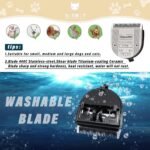 3 Pack Detachable Adjustable Pet Dog Grooming Clipper 5-in-1 Blade Compatible with WAHL Professional Animal Blade Arco, Bravura, Chromado, Creativa, Figura, and Motion Pet, Dog, and Horse Clippers - Image 5