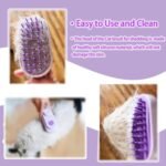 3 in 1 Cat Steam Brush for Shedding & Grooming with Foldable Handle Pet Spray Hair Removal Comb Spritz Defur Comb for Cats Water Brush for Long & Short Haired Pets - Image 5